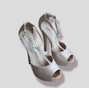 Steve Madden crystal heels